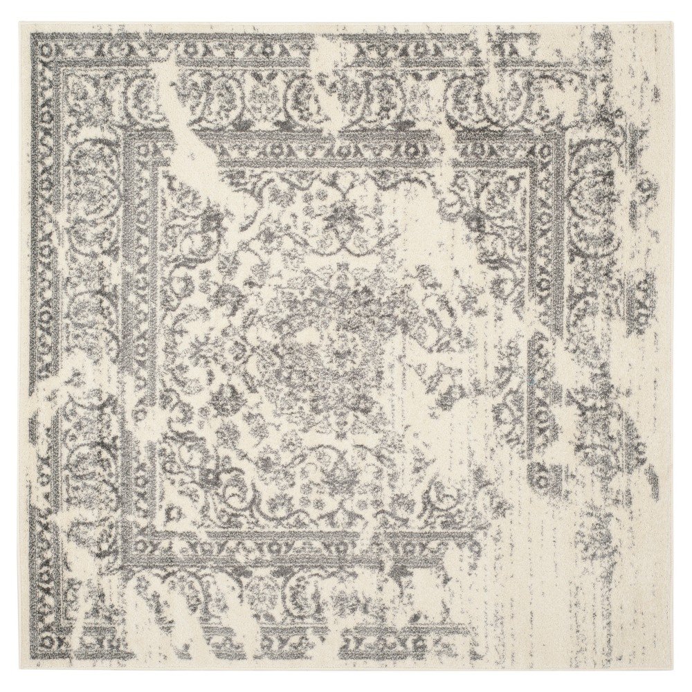 Addaneye Accent Rug - Ivory/Silver (4'x4') - Safavieh