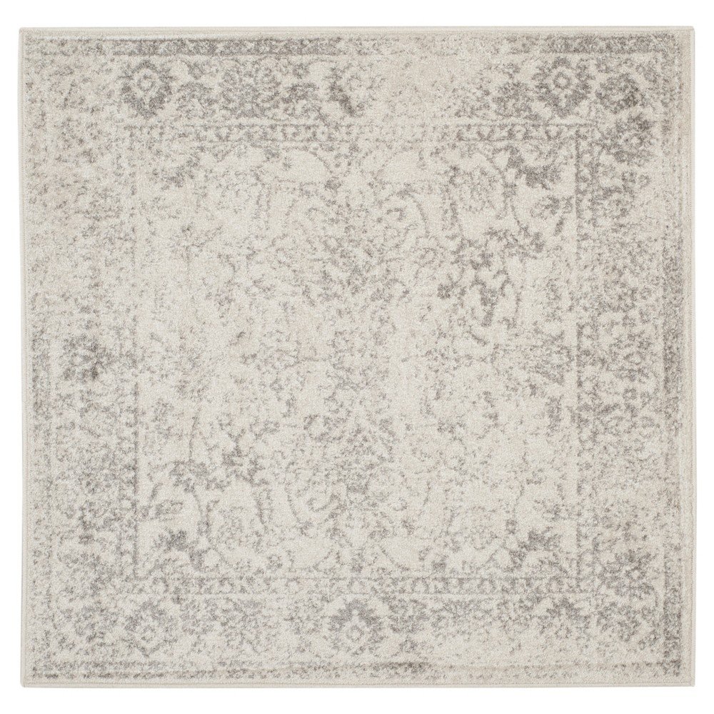 Reid Accent Rug - Ivory/Silver (4'x4') - Safavieh