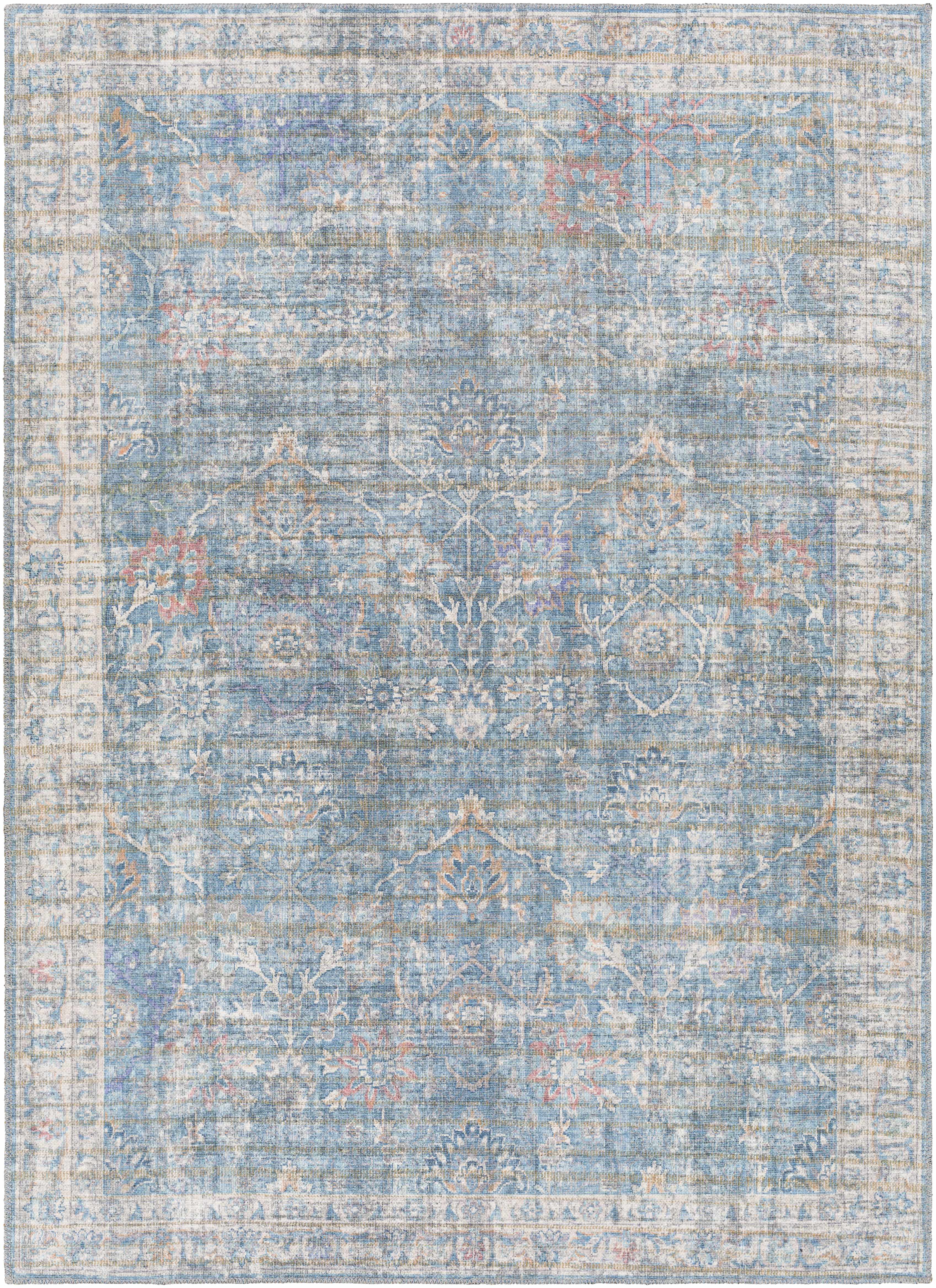 Bagontapay 5'3in x 7'3in Updated Traditional Farmhouse Washable Area Rug - Hauteloom