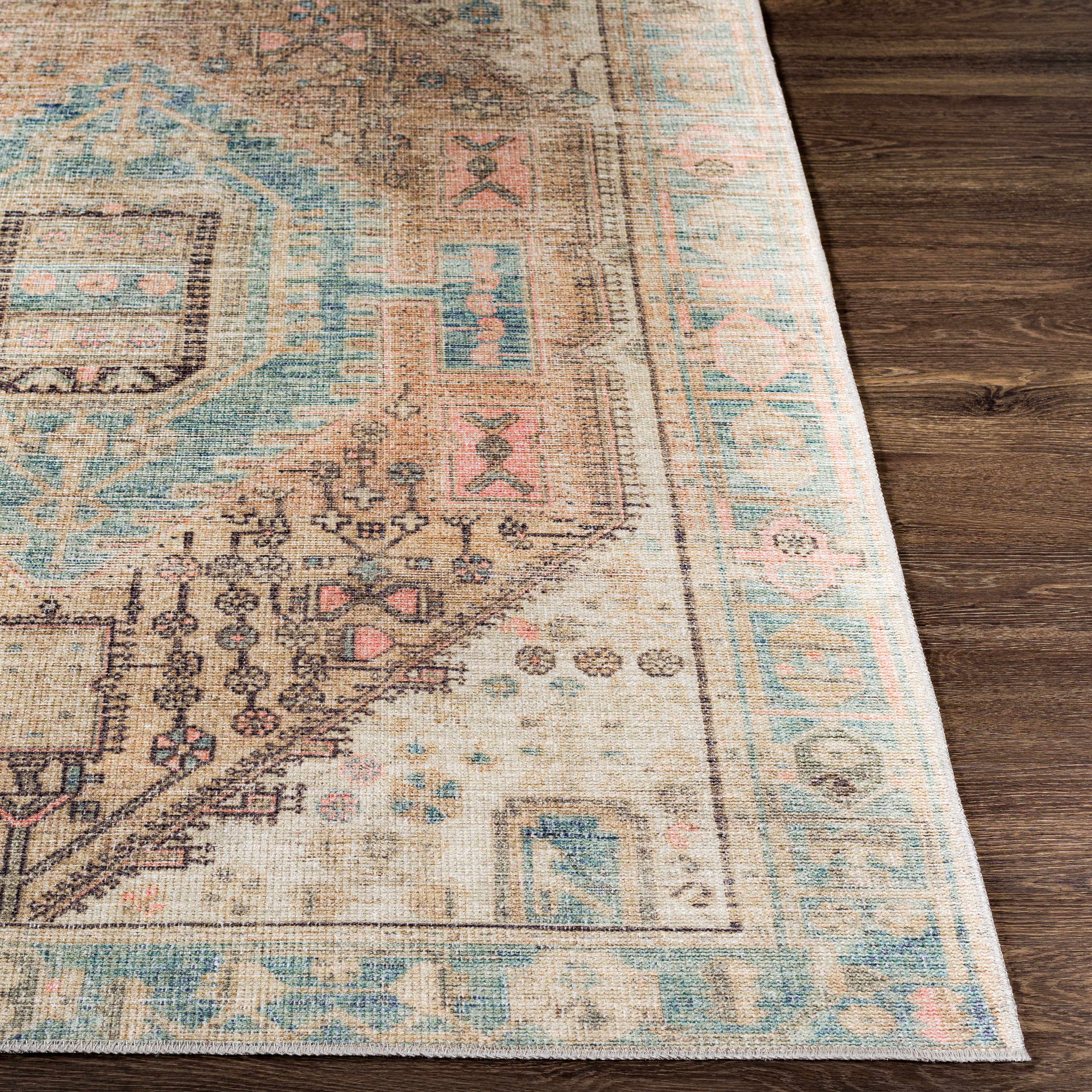 Baloy 7'6in x 9'6in Traditional Updated Traditional Farmhouse Washable Area Rug - Hauteloom