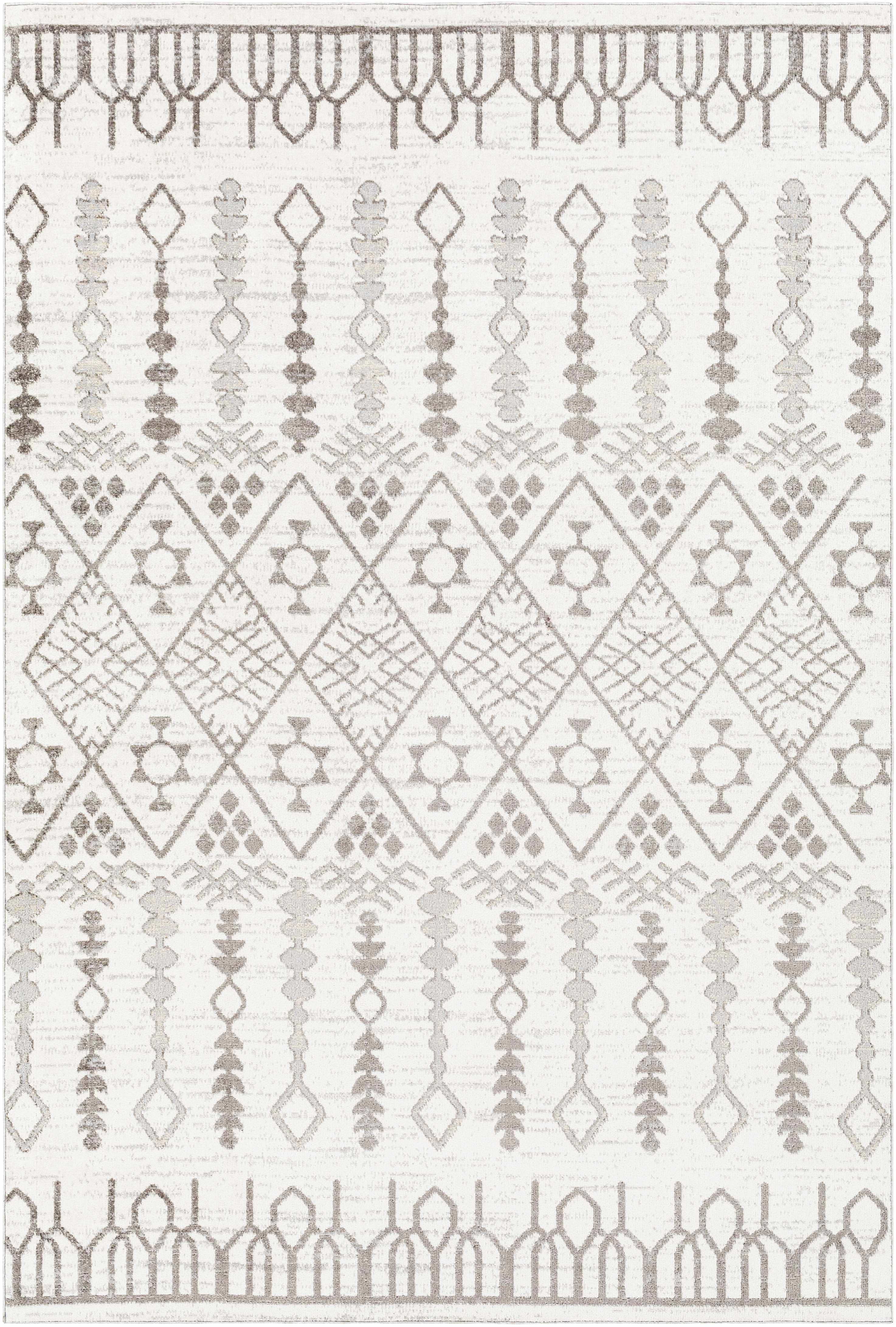 Bantog 5'3in x 7' Moroccan Washable Area Rug - Hauteloom