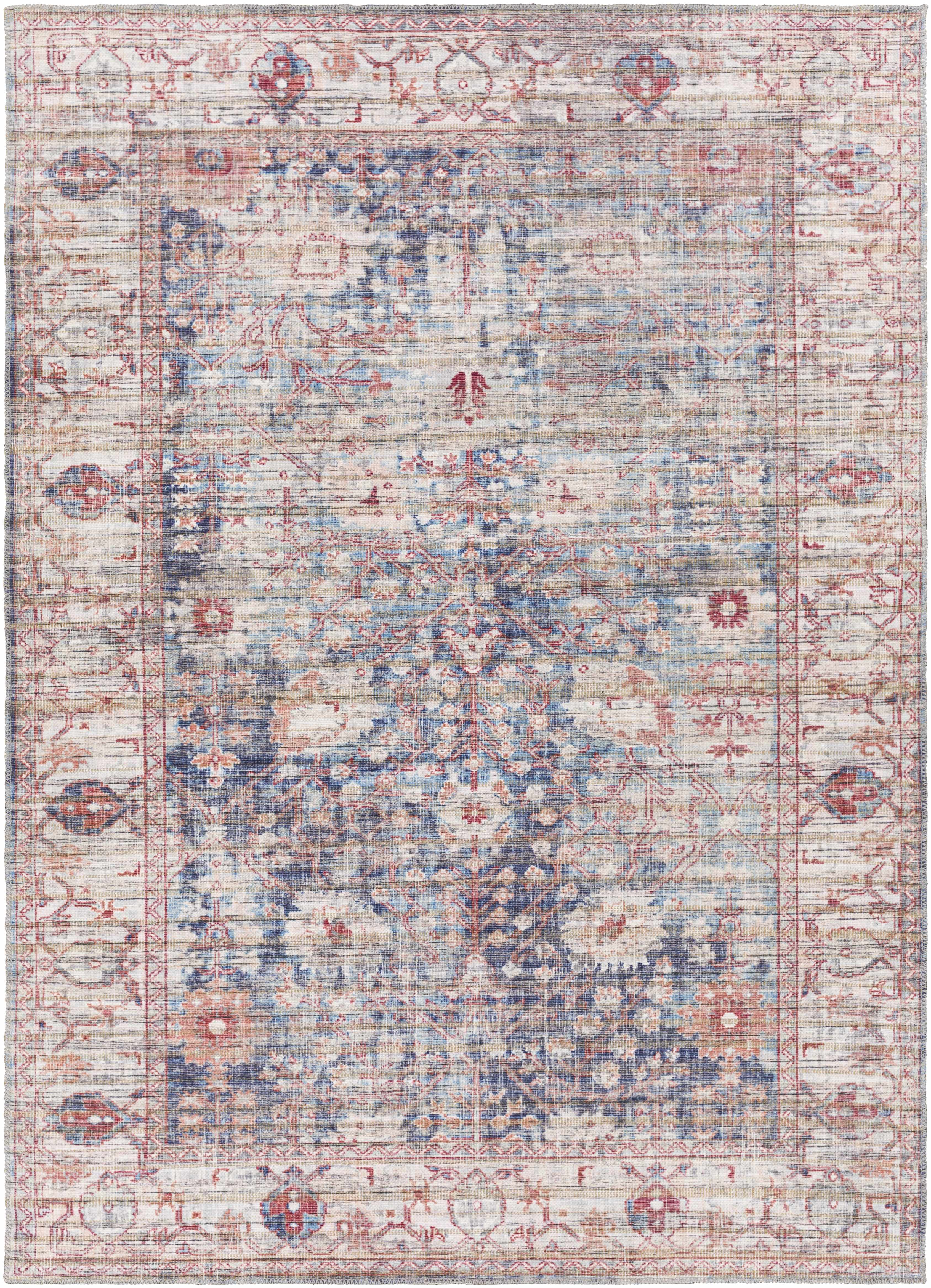 Balindong 5'3in x 7'3in Updated Traditional Farmhouse Washable Area Rug - Hauteloom