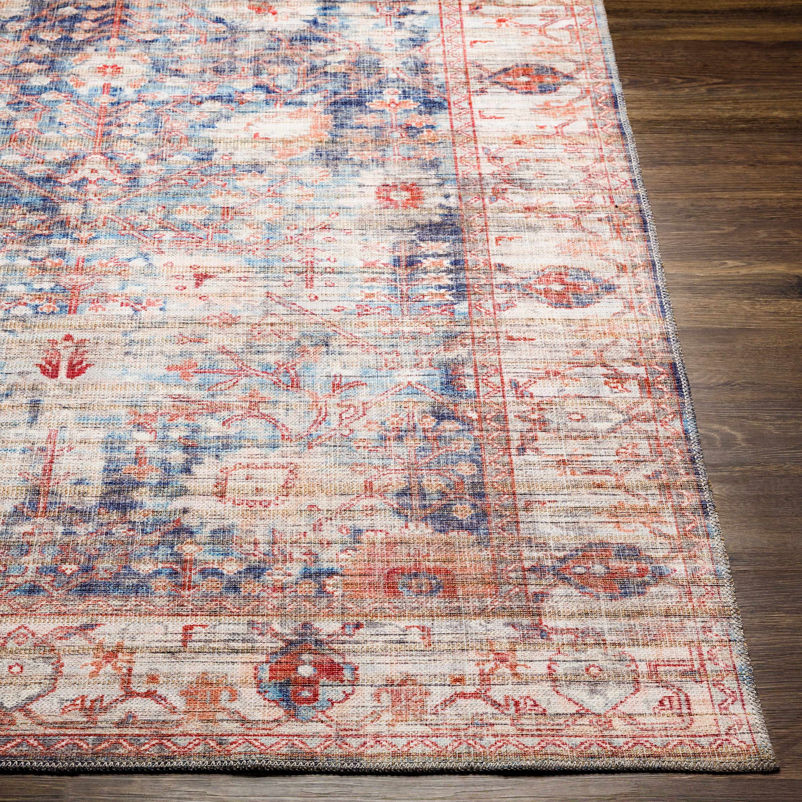 Balindong 7'10in x 10'2in Updated Traditional Farmhouse Washable Area Rug - Hauteloom