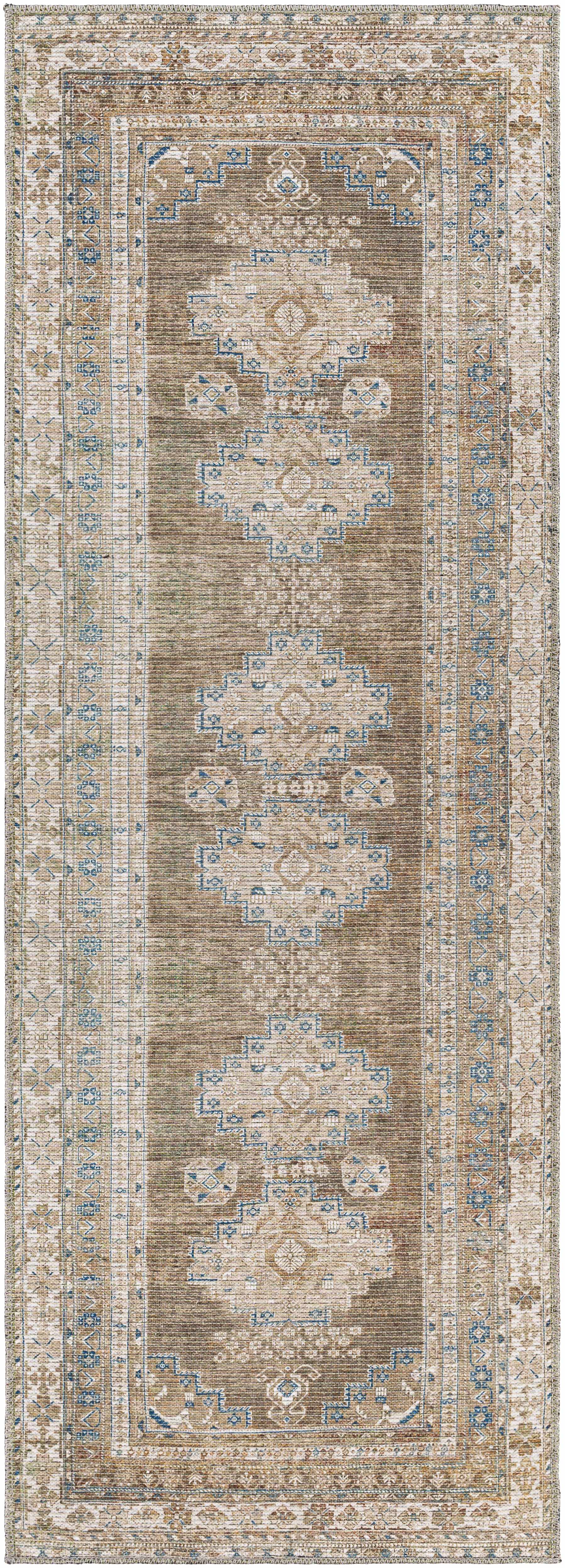 Baltinglass 2'7in x 7'3in Updated Traditional Farmhouse Washable Runner - Hauteloom