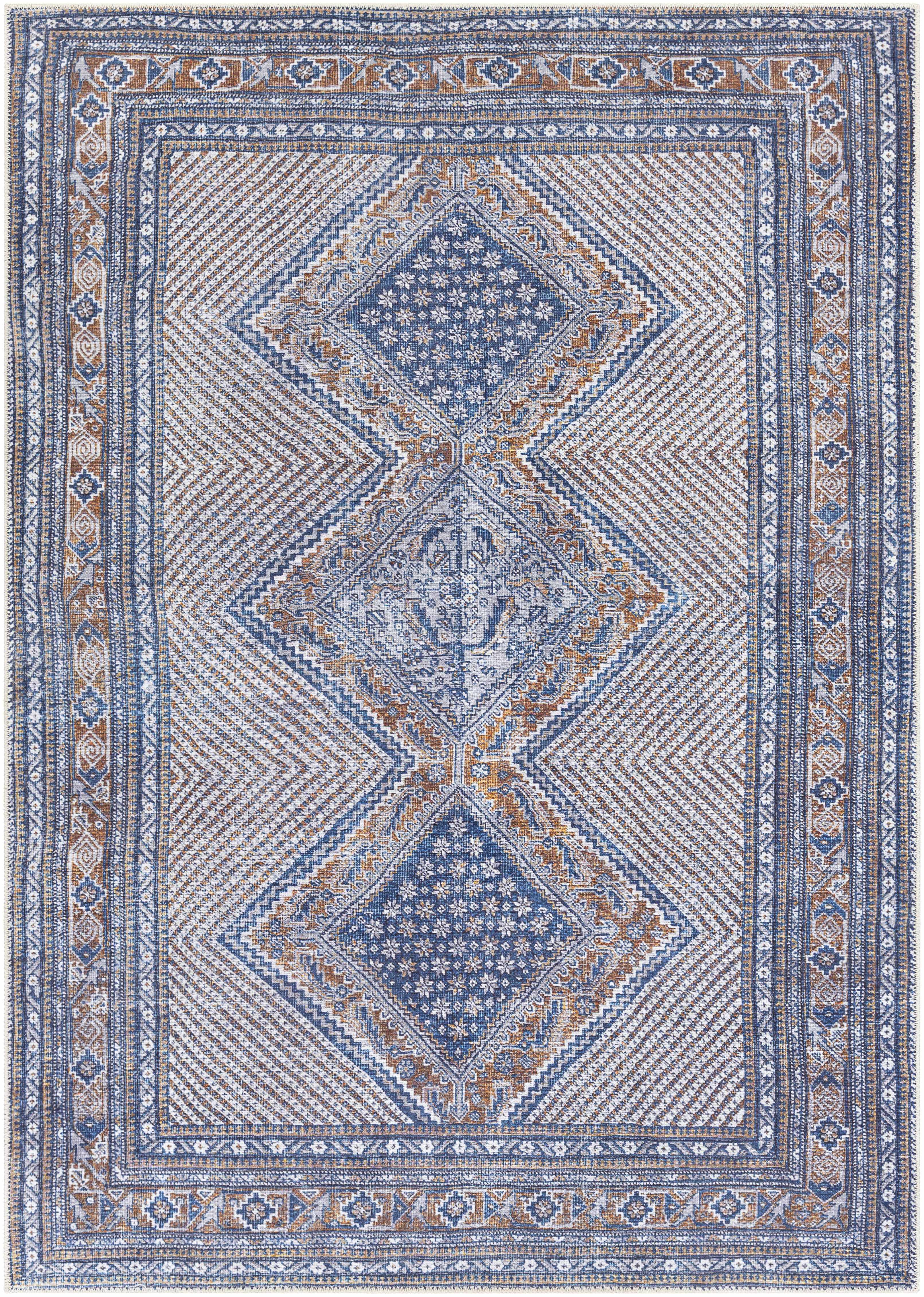 Brynamman 5'3in x 7'3in Traditional Washable Area Rug - Hauteloom