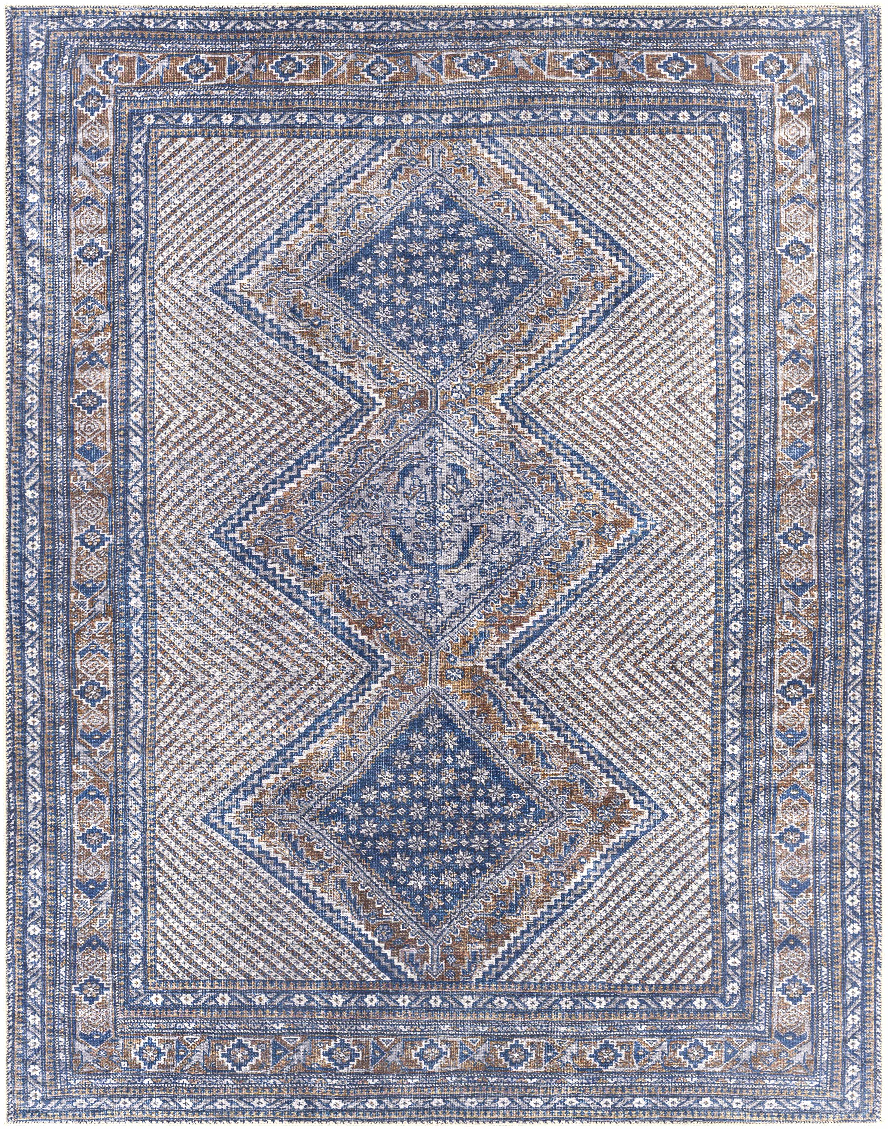 Brynamman 7'10in x 10'2in Traditional Washable Area Rug - Hauteloom