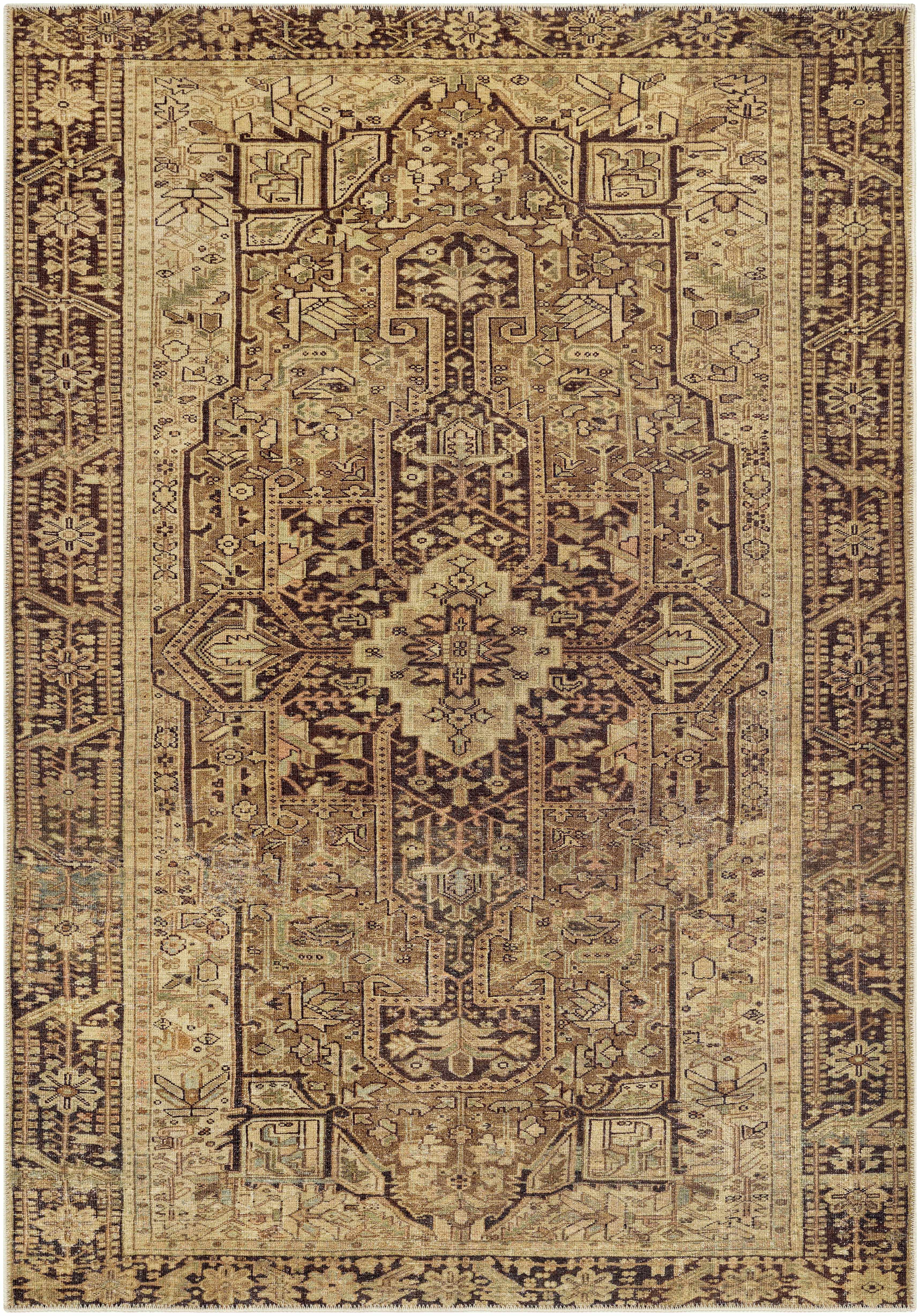 Buliran 5'3in x 7'3in Traditional Updated Traditional Washable Area Rug - Hauteloom