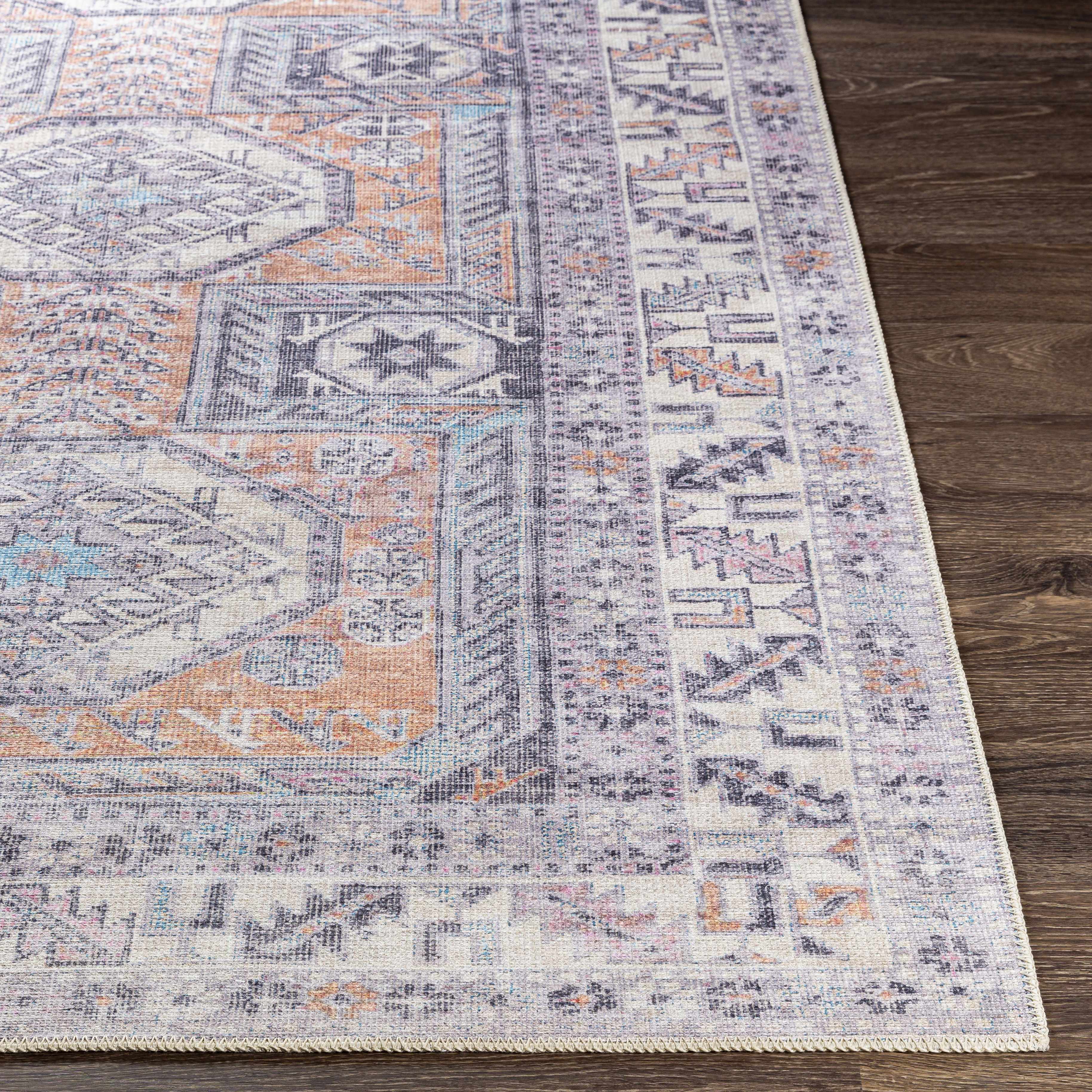 Burchard 2' x 2'11in Traditional Washable Area Rug - Hauteloom