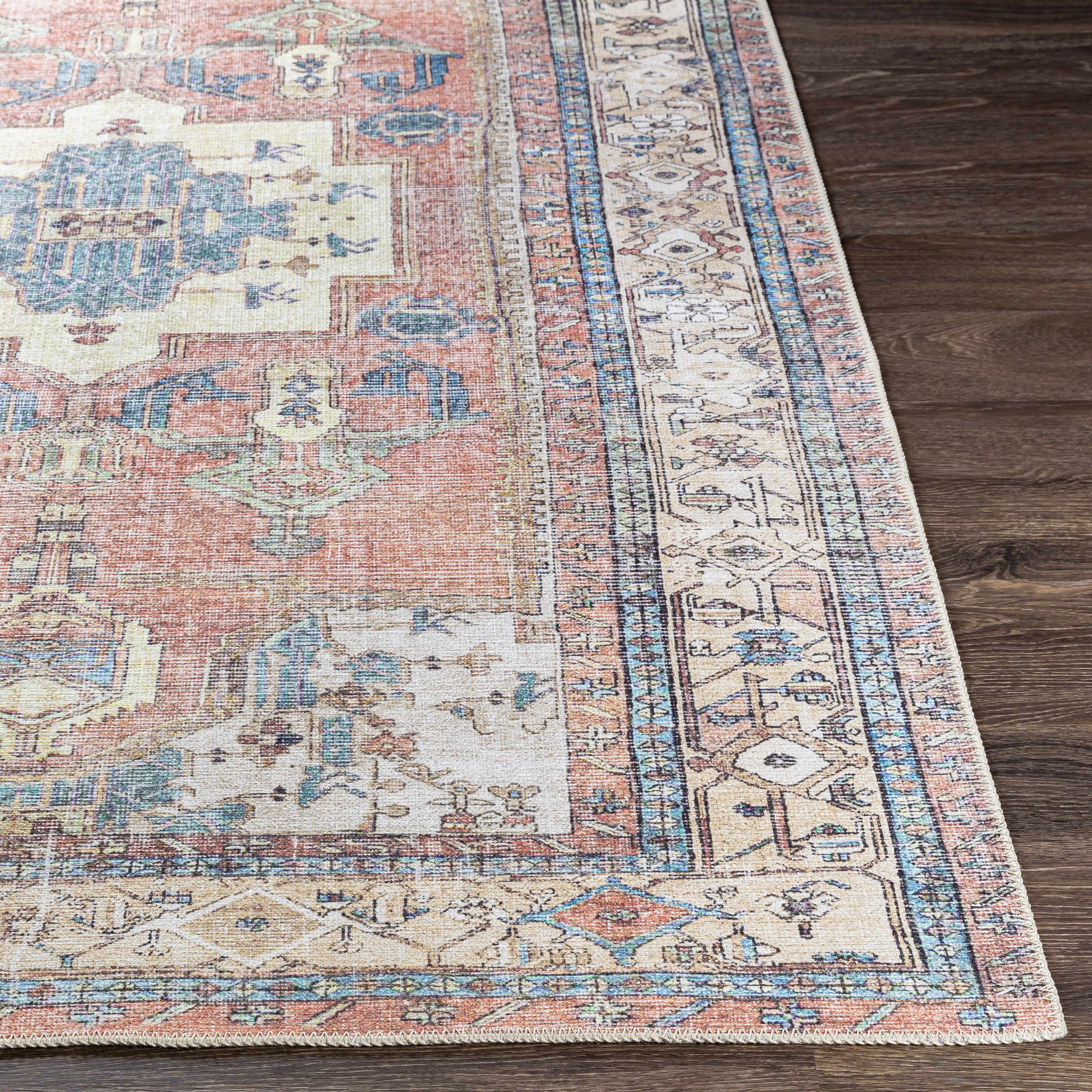 Foulridge 2' x 2'11in Traditional Washable Area Rug - Hauteloom