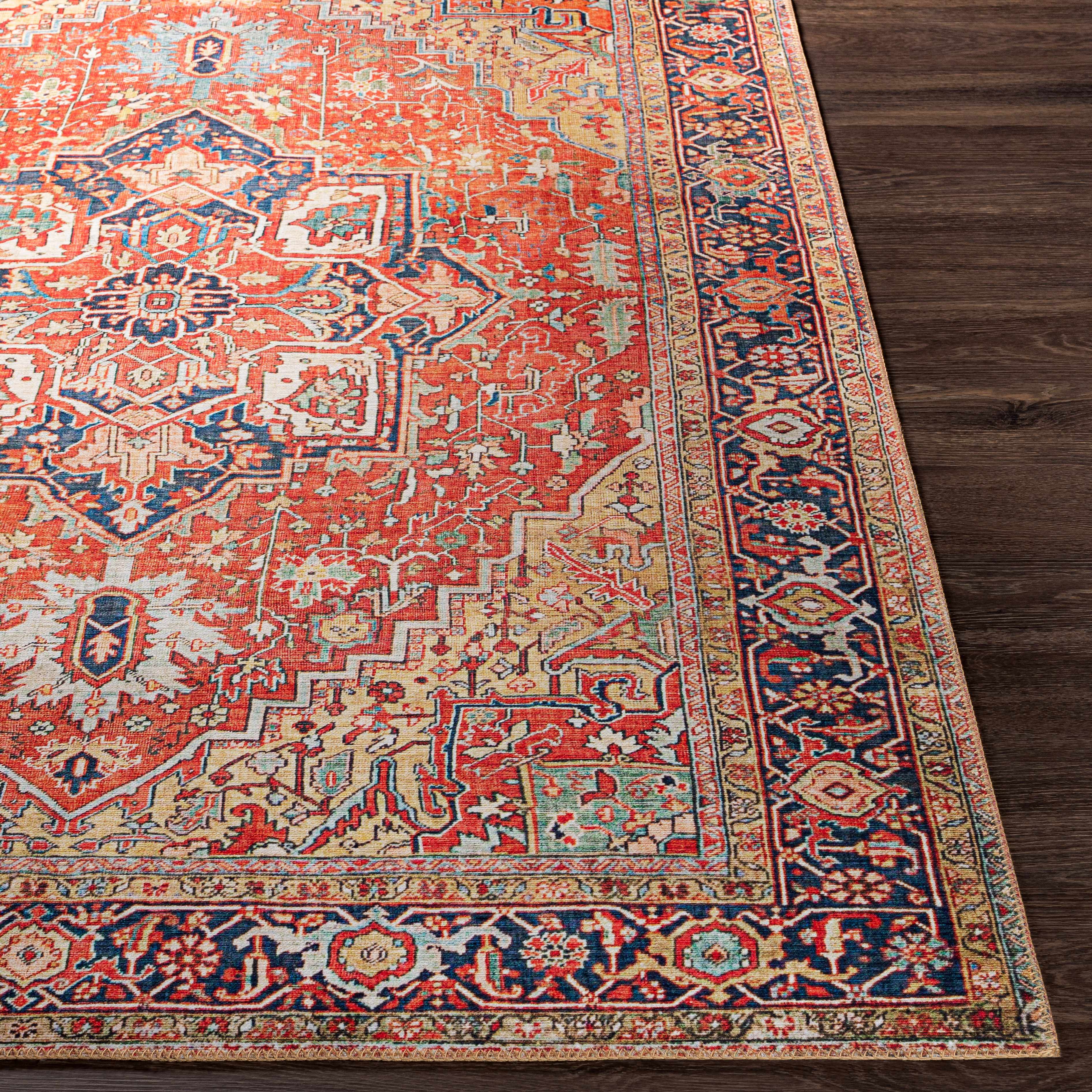 Llanrug 2'3in x 3'9in Traditional updated Traditional Persian Area Rug - Hauteloom