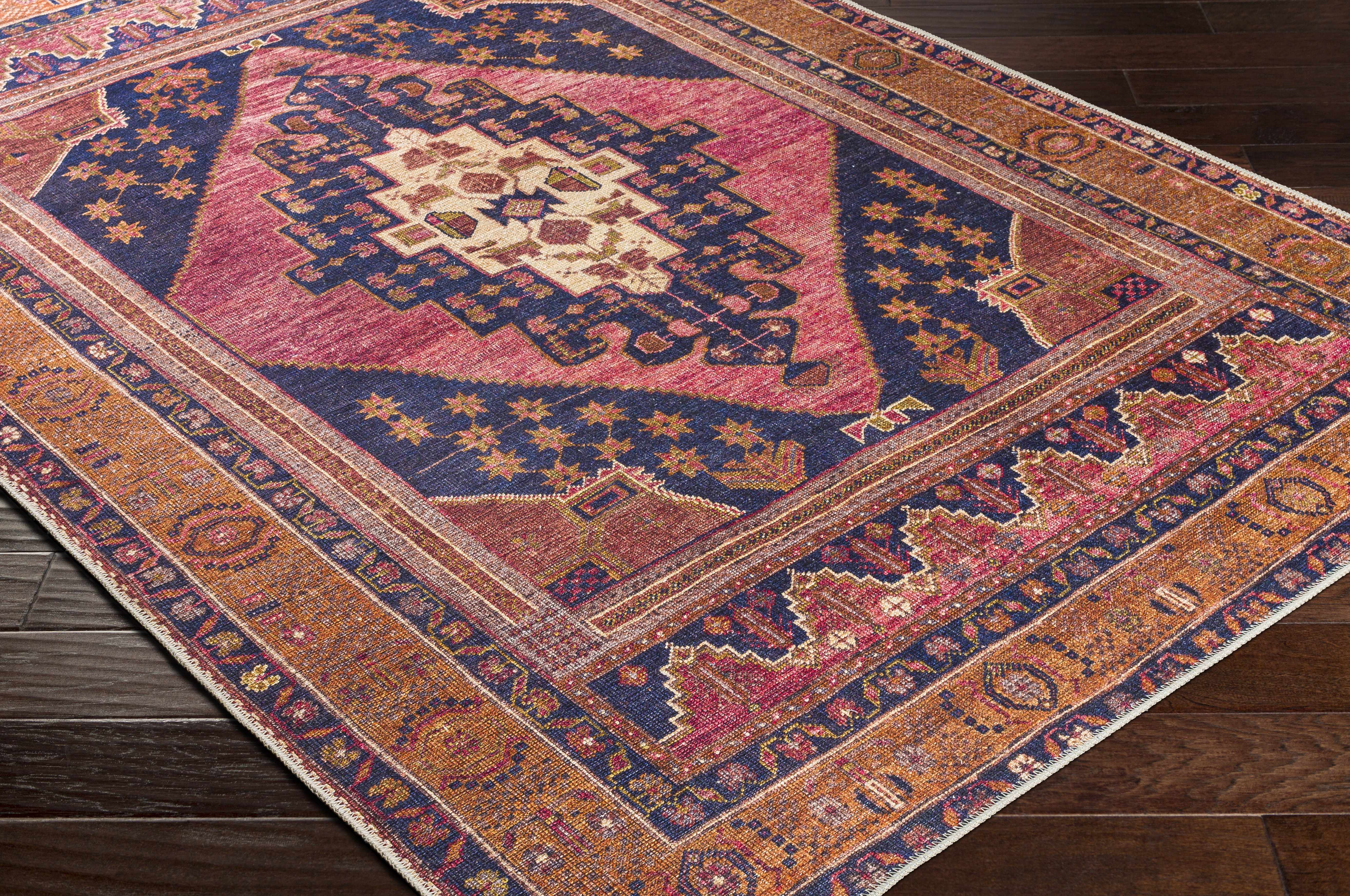 Malamote 2' x 2'11in Traditional Updated Traditional Washable Area Rug - Hauteloom