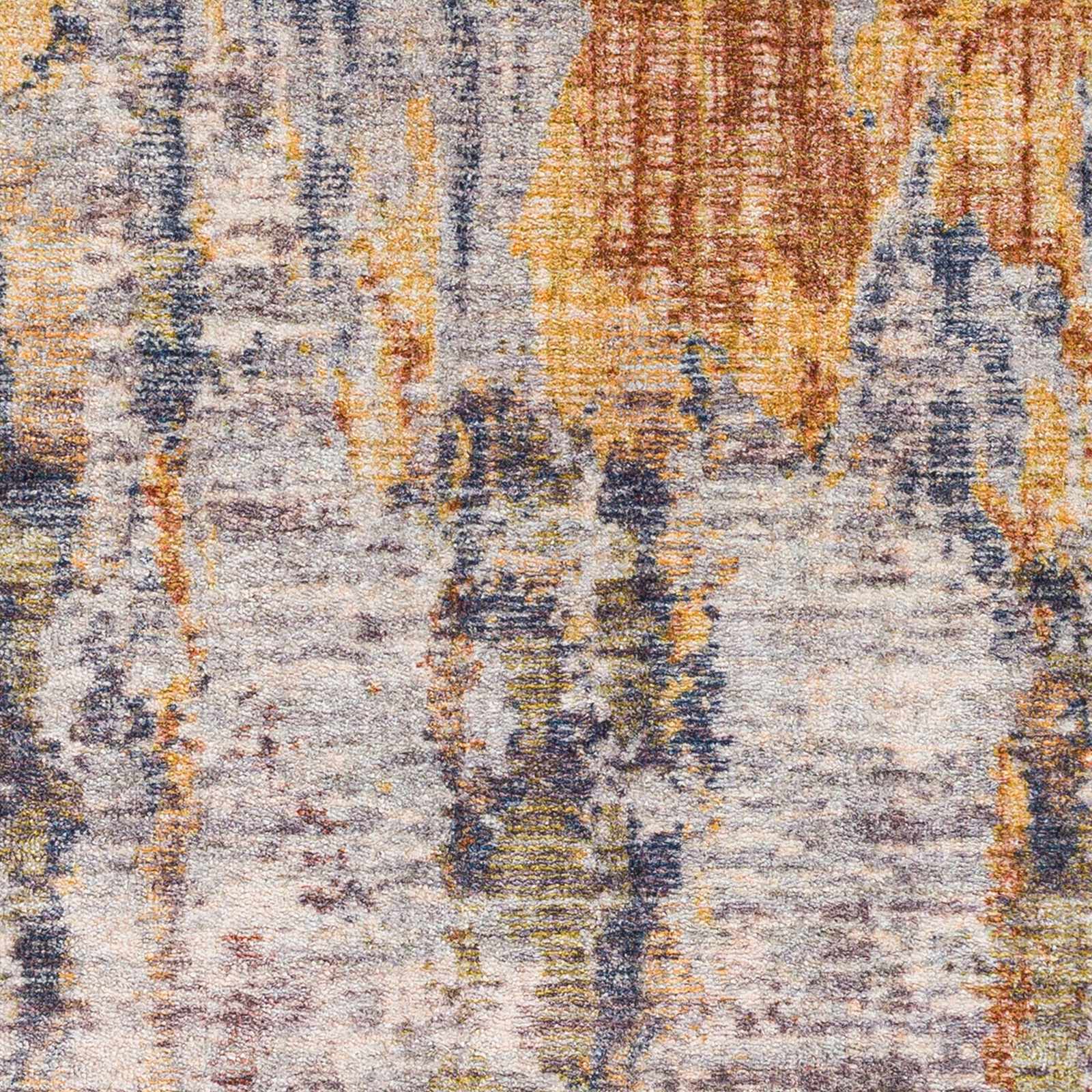 Malawag 2'7in x 4' Contemporary Bohemian Abstract Washable Area Rug - Hauteloom