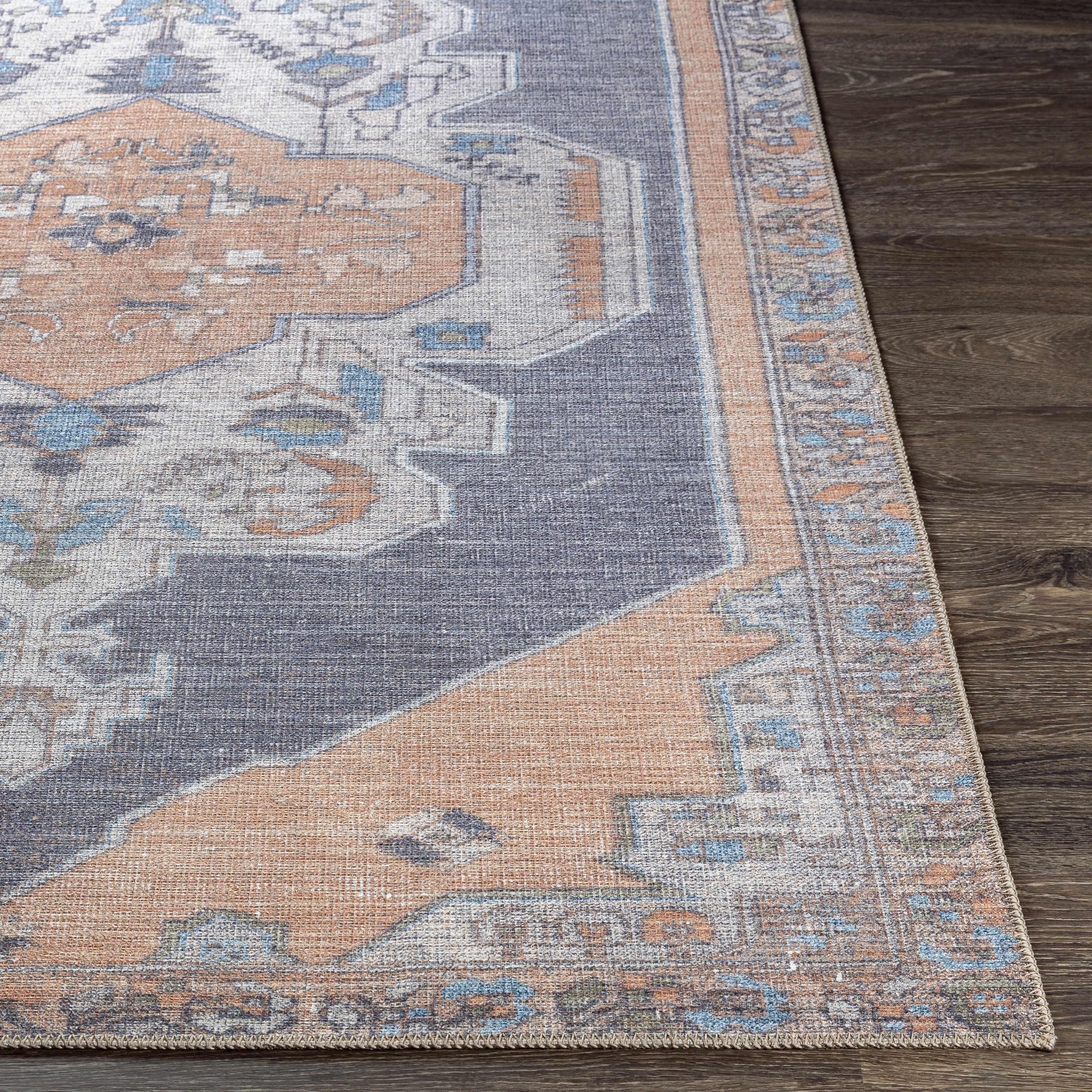 Molong 2' x 2'11in Traditional Washable Area Rug - Hauteloom