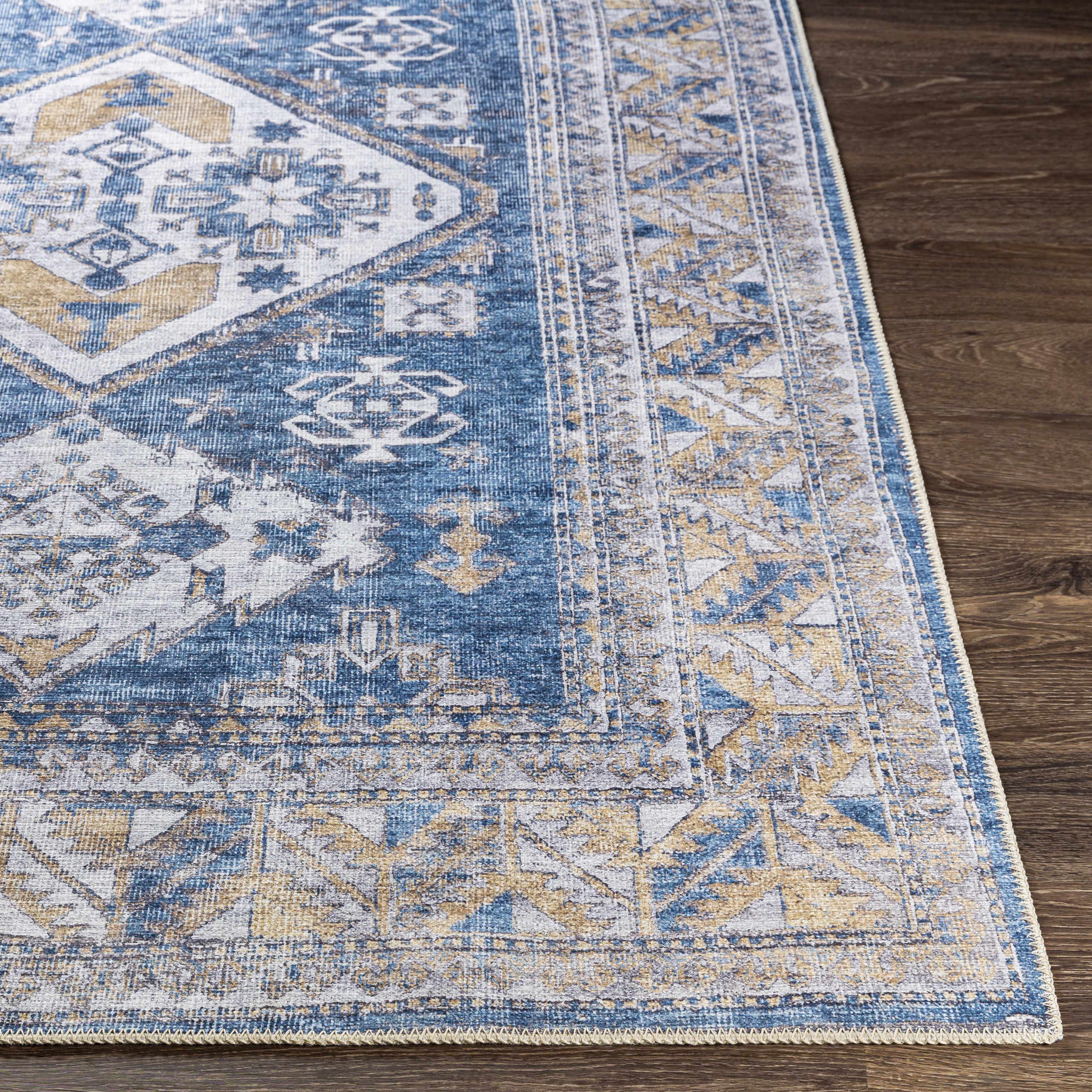 Nesquehoning 2' x 2'11in Traditional Washable Area Rug - Hauteloom