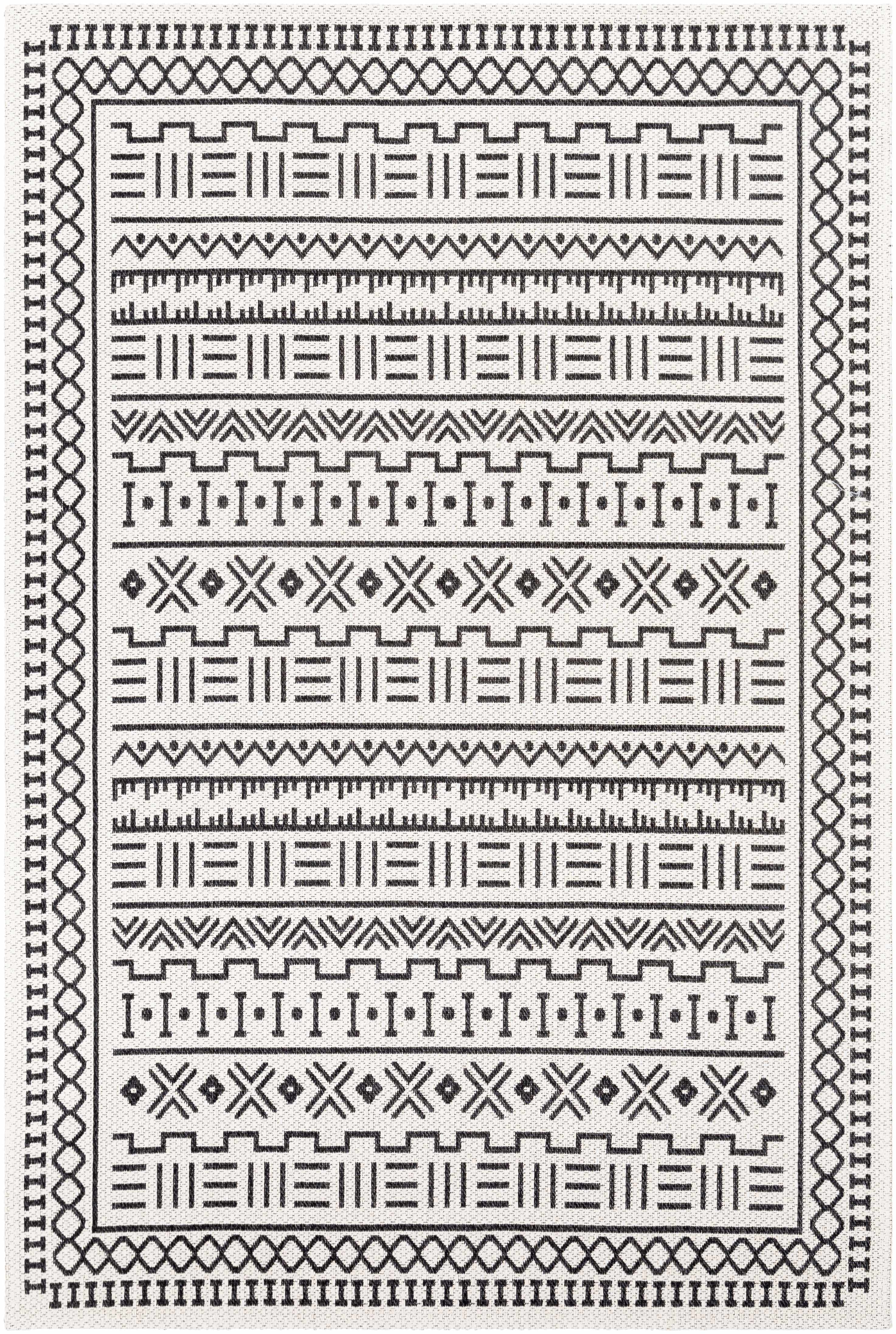 Ashbury 5' x 7'3in Cotton Area Rug - Hauteloom