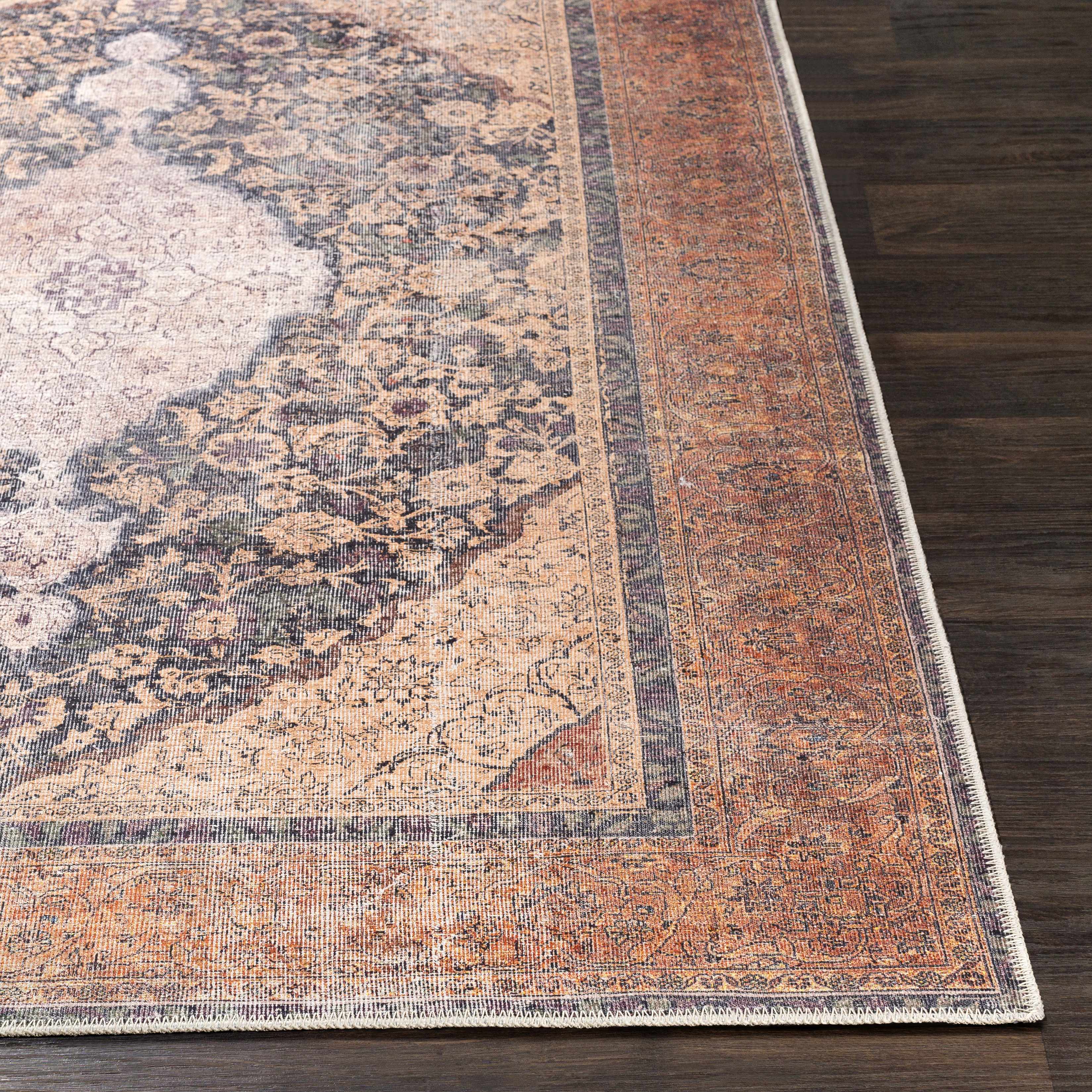 Staplehurst 2' x 2'11in Updated Traditional Washable Area Rug - Hauteloom