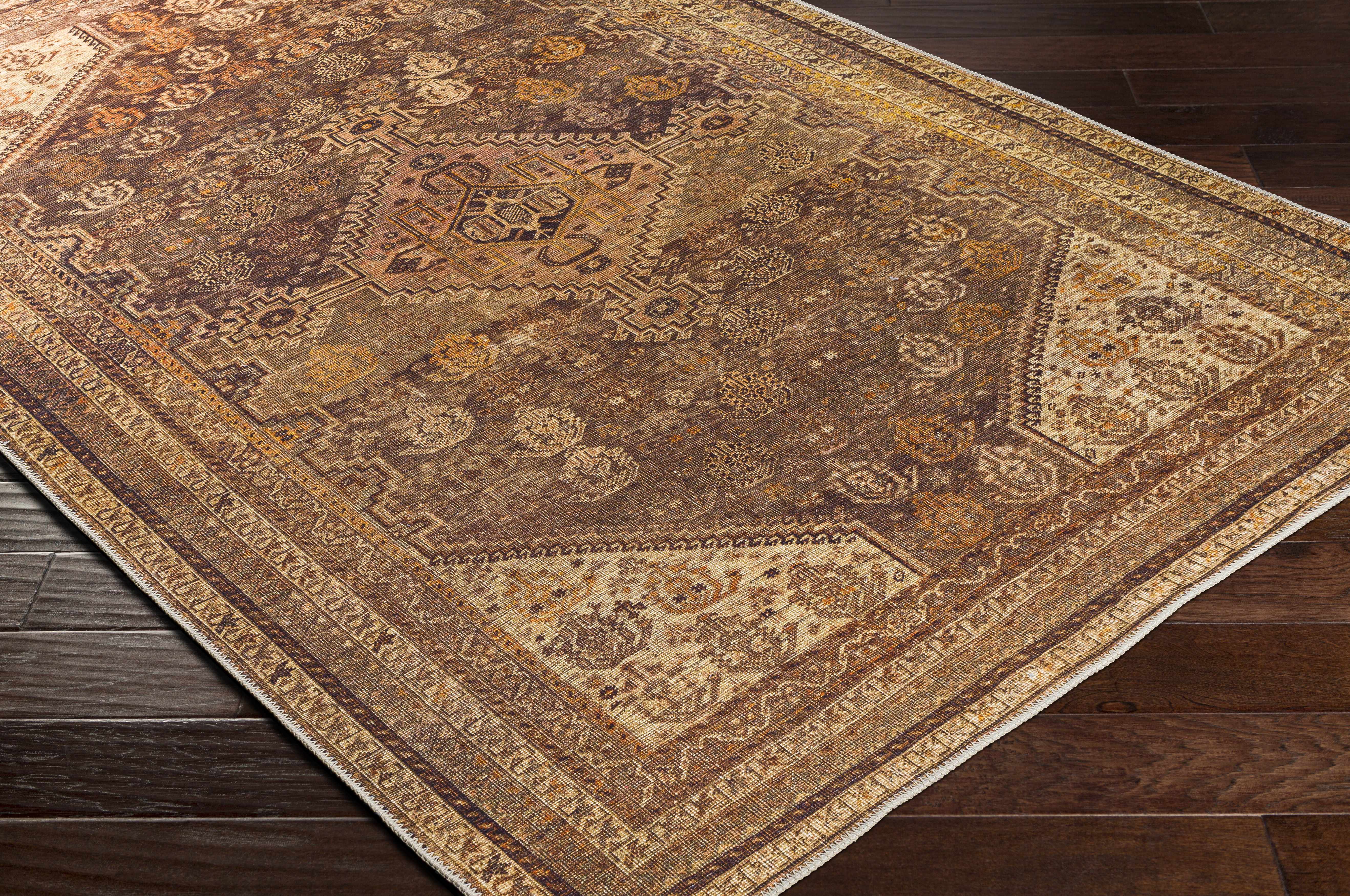 Tungao 2' x 2'11in Traditional Updated Traditional Washable Area Rug - Hauteloom