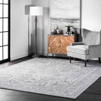 Light Gray Barnaby Vintage Medallion rug