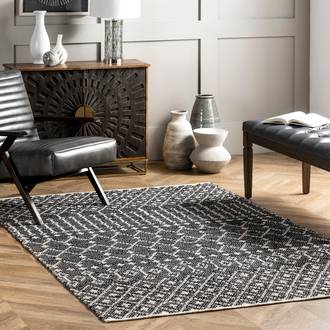 Black Westland Modern Trellis rug