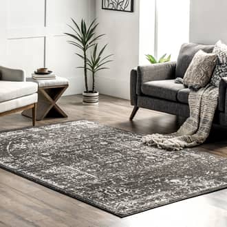 Charcoal Granite Ring Around The Rosette rug