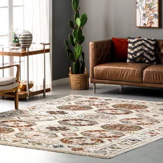 Beige Meadows Aleena Persian Fringed rug