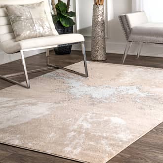 Beige Recycled Foundations Splatter Abstract rug