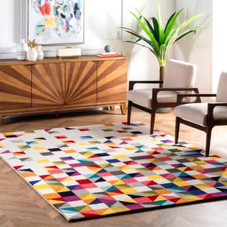 Multi Albina Triangle Mosaic rug