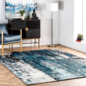 Blue Albina Winter Abstract rug