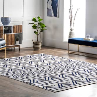 Blue Koko Pamela Fiesta Stripes rug