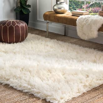 Natural Greek Flokati rug