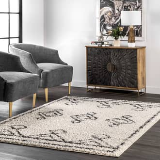 Off White Temara Diamond Drop Moroccan rug