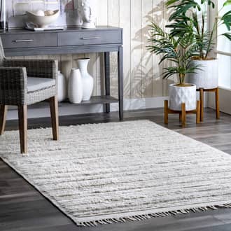 Gray Ridgedale Shaggy Striated rug - Casuals Rectangle 7' 6in x 9' 6in