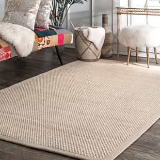 Beige Arvin Olano x Proper Sisal and Cotton rug