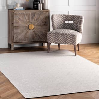 Taupe Responsibly Handcrafted Diamond Cotton Check Flatwoven rug