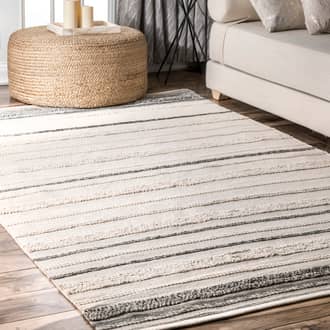 Ivory Luta Overstriped Stitch rug