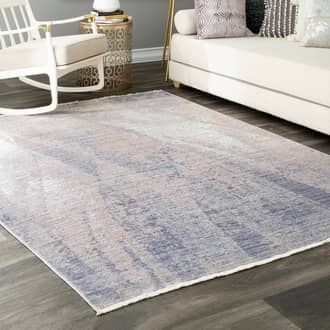 Silver Folktime Abstract Dream Fringe rug