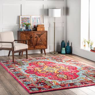 Multi Chroma Mosaic Medallion rug