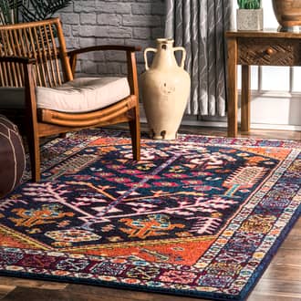 Orange Chroma Tree Of Paradise Medallion rug