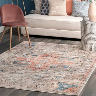 Beige Majesta Croix Medallion rug