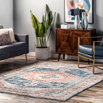 Blue Majesta Barbed Mast Medallion rug