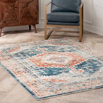 Blue Majesta Barbed Mast Medallion rug