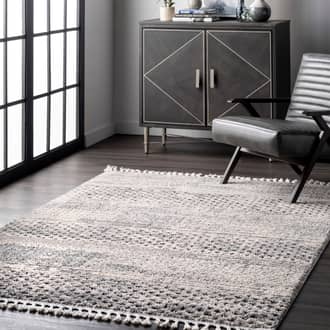 Gray Grooven Textured Cloudy Sky rug