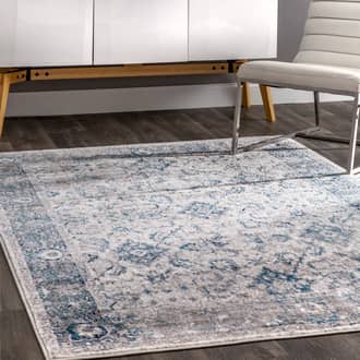 Blue Martella Oriental Herati rug - Traditional Rectangle 4' x 6'