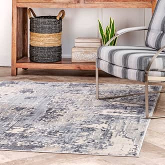 Silver Trance Abstract Canvas rug