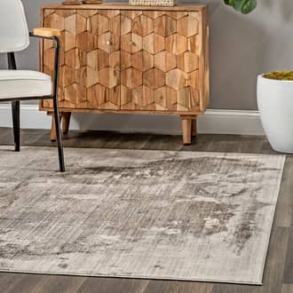 Light Brown Trance Splattered Abstract rug