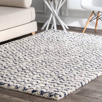 Navy Dimora Moroccan Chevron rug