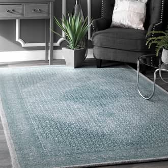 Blue Tuscan Wool Diamond rug