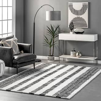 Gray Bolt Zelda Piano Striped rug