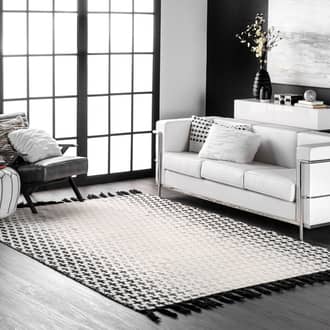 Ivory Solstice Reversible Cross rug