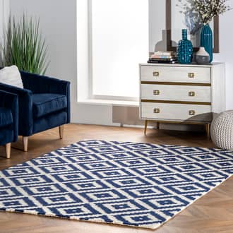 Navy Tuscan Scandinavia Diamond rug